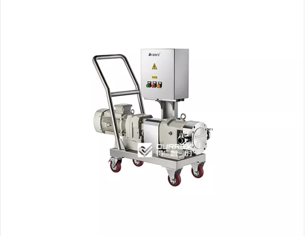Mobile Sanitary Lobe Pump with trolley